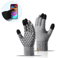 MobyDefend Touchscreen Handschoenen - Grijs - Maat S/M
