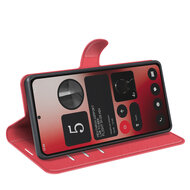 Nothing Phone (2a) / Nothing Phone (2a) Plus Hoesje - MobyDefend Kunstleren Wallet Book Case (Sluiting Voorkant) - Rood