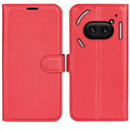 Nothing Phone (2a) / Nothing Phone (2a) Plus Hoesje - MobyDefend Kunstleren Wallet Book Case (Sluiting Voorkant) - Rood