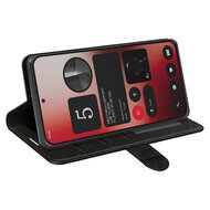 Nothing Phone (2a) / Nothing Phone (2a) Plus Hoesje - MobyDefend Wallet Book Case (Sluiting Achterkant) - Zwart