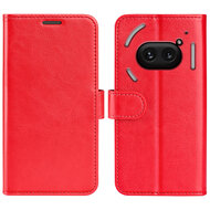 Nothing Phone (2a) / Nothing Phone (2a) Plus Hoesje - MobyDefend Wallet Book Case (Sluiting Achterkant) - Rood