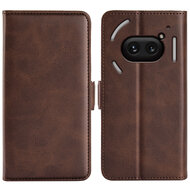 Nothing Phone (2a) / Nothing Phone (2a) Plus Hoesje - MobyDefend Luxe Wallet Book Case (Sluiting Zijkant) - Bruin