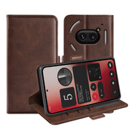 Nothing Phone (2a) / Nothing Phone (2a) Plus Hoesje - MobyDefend Luxe Wallet Book Case (Sluiting Zijkant) - Bruin