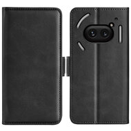 Nothing Phone (2a) / Nothing Phone (2a) Plus Hoesje - MobyDefend Luxe Wallet Book Case (Sluiting Zijkant) - Zwart