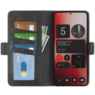 Nothing Phone (2a) / Nothing Phone (2a) Plus Hoesje - MobyDefend Luxe Wallet Book Case (Sluiting Zijkant) - Zwart