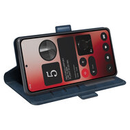 Nothing Phone (2a) / Nothing Phone (2a) Plus Hoesje - MobyDefend Luxe Wallet Book Case (Sluiting Zijkant) - Blauw