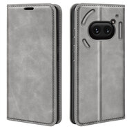 Nothing Phone (2a) / Nothing Phone (2a) Plus Hoesje - Luxe Wallet Bookcase (Magnetische Sluiting) - Grijs