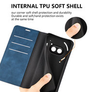 Nothing Phone (2a) / Nothing Phone (2a) Plus Hoesje - Luxe Wallet Bookcase (Magnetische Sluiting) - Zwart