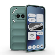 Nothing Phone (2a) / Nothing Phone (2a) Plus Hoesje - MobyDefend TPU Gripcase - Groen
