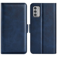 Nokia G42 Hoesje - MobyDefend Luxe Wallet Book Case (Sluiting Zijkant) - Blauw