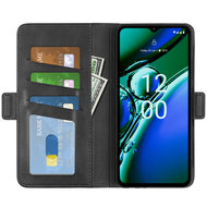 Nokia G42 Hoesje - MobyDefend Luxe Wallet Book Case (Sluiting Zijkant) - Zwart