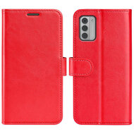 Nokia G42 Hoesje - MobyDefend Wallet Book Case (Sluiting Achterkant) - Rood