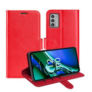 Nokia G42 Hoesje - MobyDefend Wallet Book Case (Sluiting Achterkant) - Rood