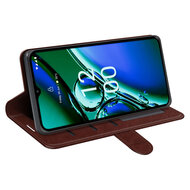 Nokia G42 Hoesje - MobyDefend Wallet Book Case (Sluiting Achterkant) - Bruin