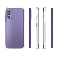 Nokia G42 Hoesje - MobyDefend Transparante Shockproof TPU Backcover - Verstevigde Hoeken - Volledig Doorzichtig