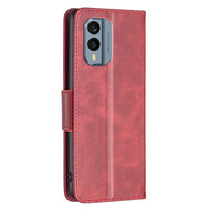 Nokia X30 Hoesje - MobyDefend Wallet Book Case Met Koord - Rood