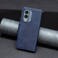 Nokia X30 Hoesje - MobyDefend Wallet Book Case Met Koord - Blauw