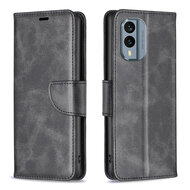 Nokia X30 Hoesje - MobyDefend Wallet Book Case Met Koord - Zwart