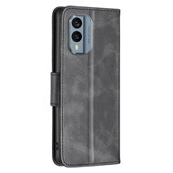 Nokia X30 Hoesje - MobyDefend Wallet Book Case Met Koord - Zwart