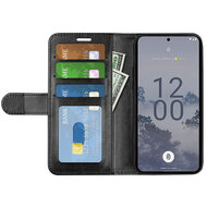 Nokia X30 Hoesje - MobyDefend Wallet Book Case (Sluiting Achterkant) - Zwart