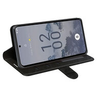 Nokia X30 Hoesje - MobyDefend Wallet Book Case (Sluiting Achterkant) - Zwart