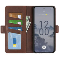Nokia X30 Hoesje - MobyDefend Luxe Wallet Book Case (Sluiting Zijkant) - Bruin