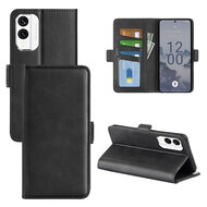 Nokia X30 Hoesje - MobyDefend Luxe Wallet Book Case (Sluiting Zijkant) - Zwart