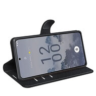 Nokia X30 Hoesje - MobyDefend Kunstleren Wallet Book Case (Sluiting Voorkant) - Zwart
