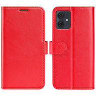 Motorola Moto G54 Hoesje - MobyDefend Wallet Book Case (Sluiting Achterkant) - Rood