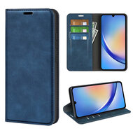 Samsung Galaxy A35 Hoesje - Luxe Wallet Bookcase (Magnetische Sluiting) - Blauw