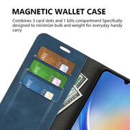 Samsung Galaxy A35 Hoesje - Luxe Wallet Bookcase (Magnetische Sluiting) - Zwart