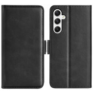 Samsung Galaxy A35 Hoesje - MobyDefend Luxe Wallet Book Case (Sluiting Zijkant) - Zwart