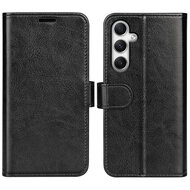 Samsung Galaxy A35 Hoesje - MobyDefend Wallet Book Case (Sluiting Achterkant) - Zwart