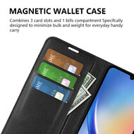 Samsung Galaxy A35 Hoesje - MobyDefend Kunstleren Wallet Book Case (Sluiting Voorkant) - Bruin