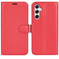 Samsung Galaxy A35 Hoesje - MobyDefend Kunstleren Wallet Book Case (Sluiting Voorkant) - Rood