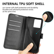 Motorola Moto G84 Hoesje - MobyDefend Kunstleren Wallet Book Case (Sluiting Voorkant) - Bruin