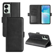 OnePlus Nord 2T Hoesje - MobyDefend Luxe Wallet Book Case (Sluiting Zijkant) - Zwart
