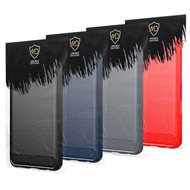 OnePlus Nord 2T Hoesje - MobyDefend TPU Backcover - Geborstelde Metaal & Carbon-Look - Zwart