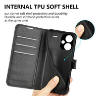 Xiaomi Redmi Note 13 Pro Plus Hoesje - MobyDefend Kunstleren Wallet Book Case (Sluiting Voorkant) - Bruin