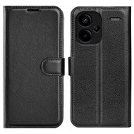 Xiaomi Redmi Note 13 Pro Plus Hoesje - MobyDefend Kunstleren Wallet Book Case (Sluiting Voorkant) - Zwart