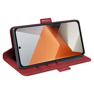 Xiaomi Redmi Note 13 Pro Plus Hoesje - MobyDefend Luxe Wallet Book Case (Sluiting Zijkant) - Rood