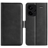 Xiaomi Redmi Note 13 Pro Plus Hoesje - MobyDefend Luxe Wallet Book Case (Sluiting Zijkant) - Zwart