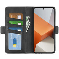 Xiaomi Redmi Note 13 Pro Plus Hoesje - MobyDefend Luxe Wallet Book Case (Sluiting Zijkant) - Zwart