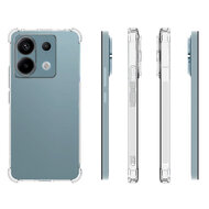 Xiaomi Redmi Note 13 Pro Plus Hoesje - MobyDefend Transparante Shockproof TPU Backcover - Verstevigde Hoeken - Volledig Doorzichtig