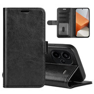 Xiaomi Redmi Note 13 Pro Plus Hoesje - MobyDefend Wallet Book Case (Sluiting Achterkant) - Zwart