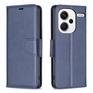 Xiaomi Redmi Note 13 Pro Plus Hoesje - MobyDefend Wallet Book Case Met Koord - Blauw