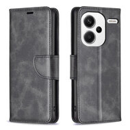 Xiaomi Redmi Note 13 Pro Plus Hoesje - MobyDefend Wallet Book Case Met Koord - Zwart