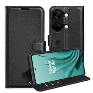 OnePlus Nord 3 Hoesje - MobyDefend Kunstleren Wallet Book Case (Sluiting Voorkant) - Zwart