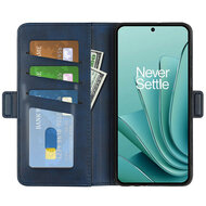 OnePlus Nord 3 Hoesje - MobyDefend Luxe Wallet Book Case (Sluiting Zijkant) - Blauw