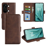 OnePlus Nord 3 Hoesje - MobyDefend Luxe Wallet Book Case (Sluiting Zijkant) - Bruin